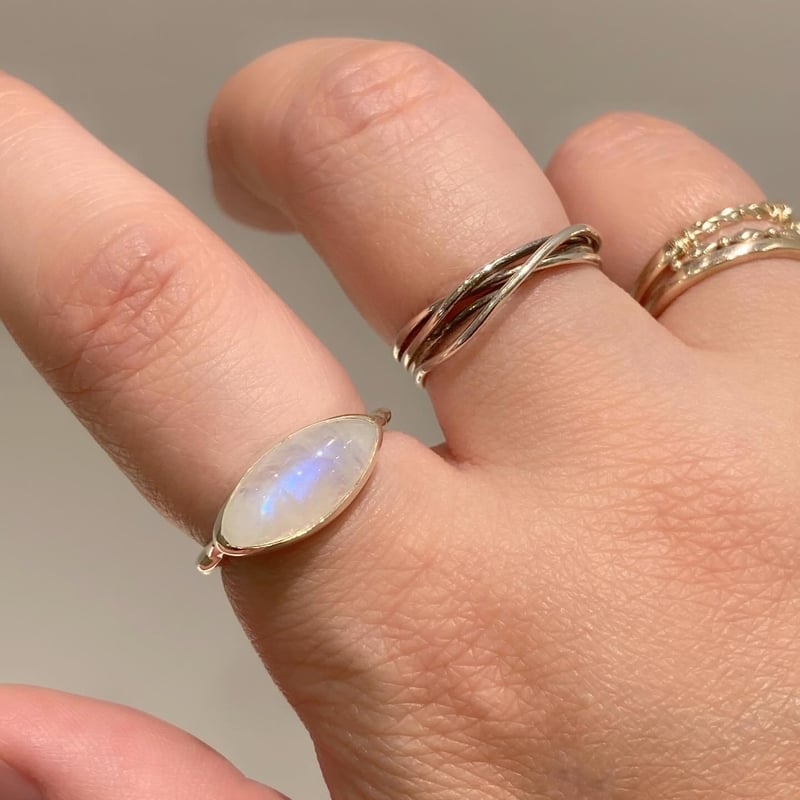 レインボームーンストーンリング/ SV925 | su-py