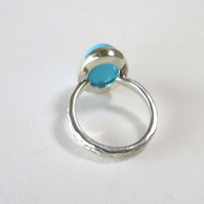 スリーピングビューティーターコイズ　リング　シルバー　約16～17.5号ぐらい Lifestyle Design Lab halbeスリーピングビューティーターコイズ