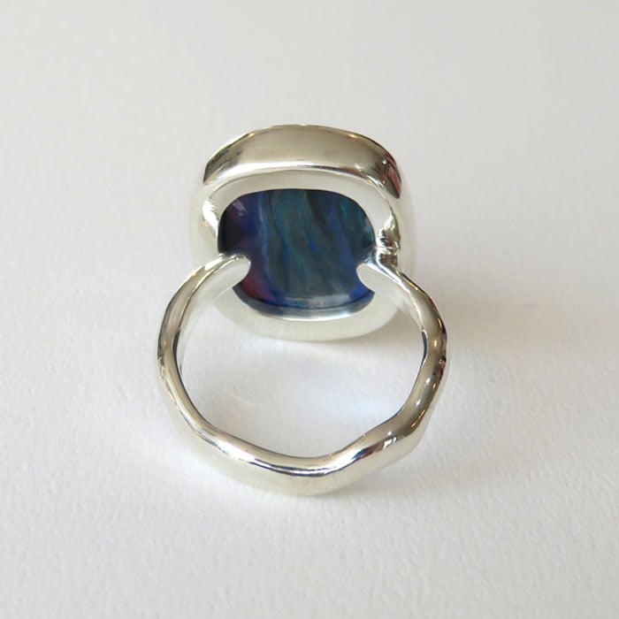 ブラックオパールリング(9.5ct)/ SV925 | su-py