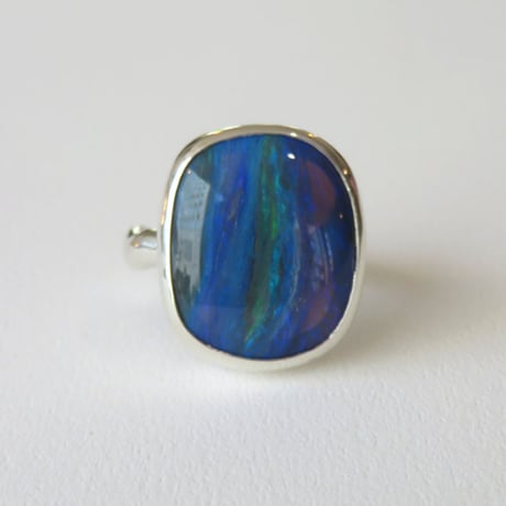 ブラックオパールリング(9.5ct)/ SV925