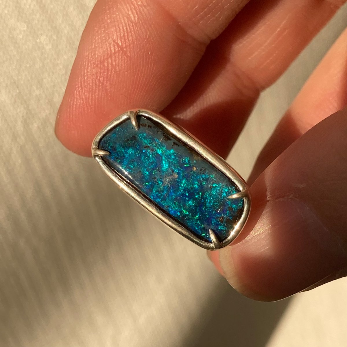 ボルダーオパールのリング/ SV925 | su-py