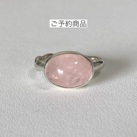 ご予約商品　モルガナイトSVリング