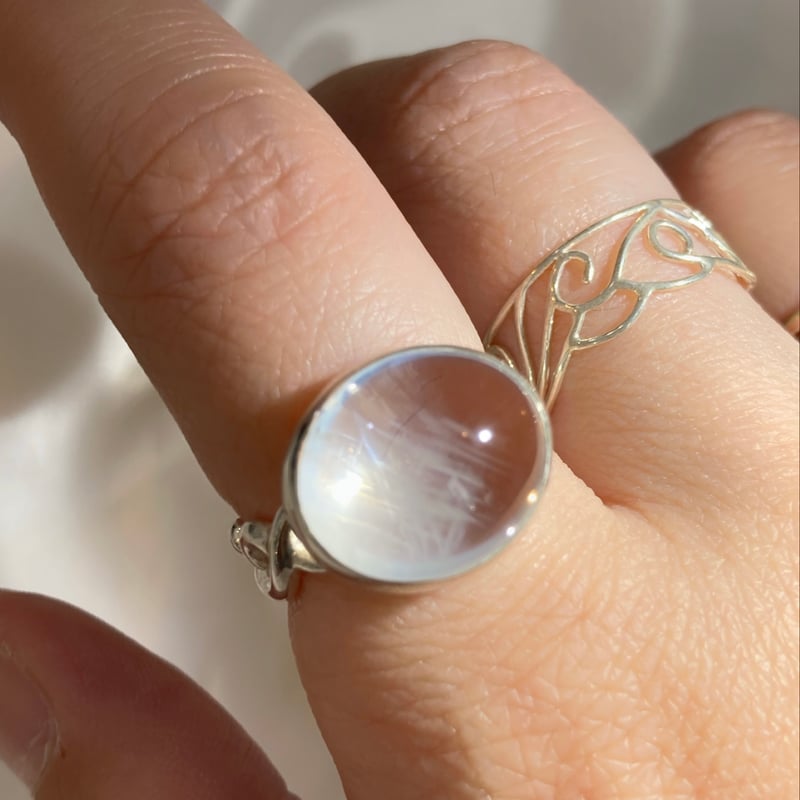 シルバールチルとエンジェルラダーインクォーツ トップクォリティ]マダガスカル産エンジェルラダークォーツ