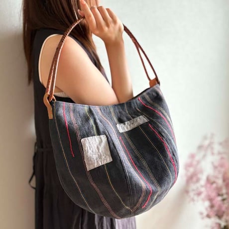 881 |  籐シングルハンドル ボニーバッグ（size/M）