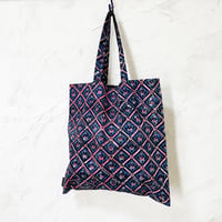【サンプル075】インド ・ブロックプリントトートバッグ