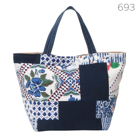 【サンプル065】ミャオ族の型染めミニトート