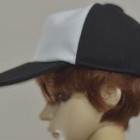 ベースボールキャップ　黒x白