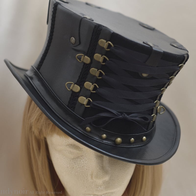 黒のショート・コルセットハット(AT) | candynoir