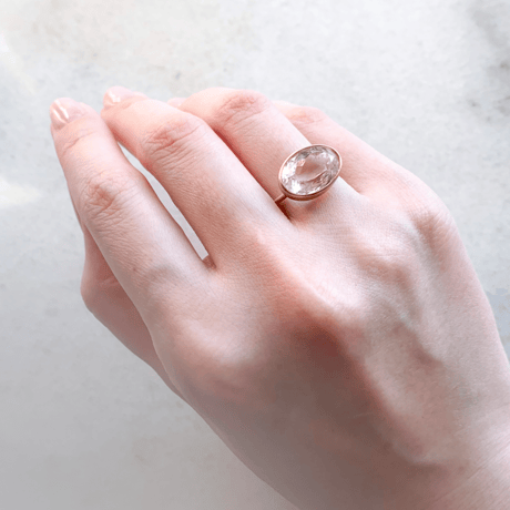 Kunzite Candy Ring k14