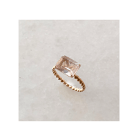 Rose Heart Concave Ring