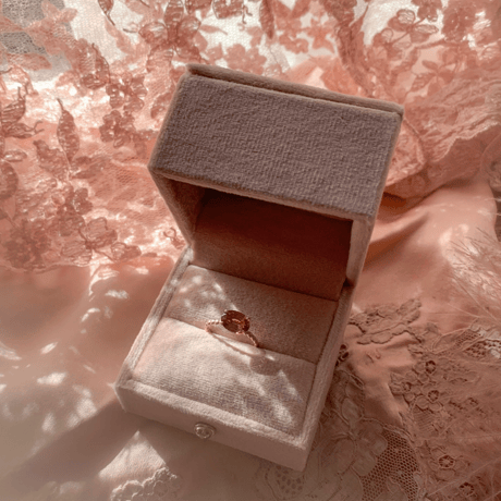 Velvet ring box