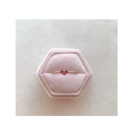 Bon Bon heart ring(ローズカットアメジスト)