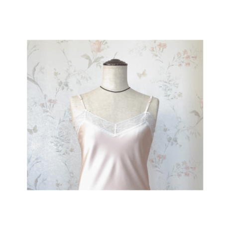 macaron camisole sheer pink