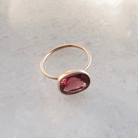 Garnet Candy Ring k14