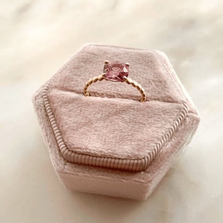 petit trésor ring( Pink spinel )