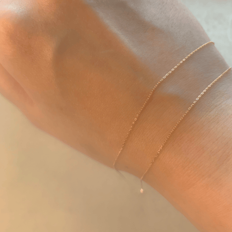 Heart bon bon necklace(Rose quartz)