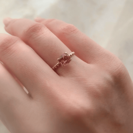 petit trésor ring( Pink spinel )