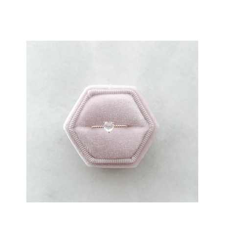 Bon Bon heart ring (ホワイトトパーズ)