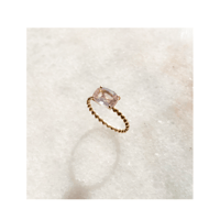 petit trésor ring( Rose quartz )