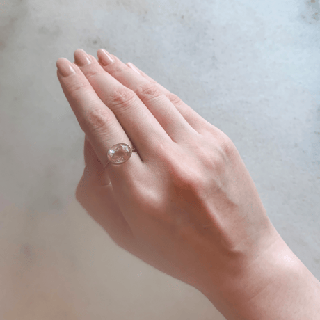 Kunzite Candy Ring k14