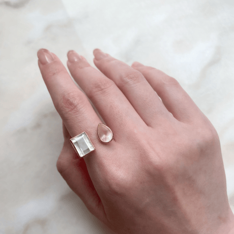 Candy fork ring - douce duo
