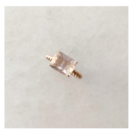 Rose Heart Concave Ring