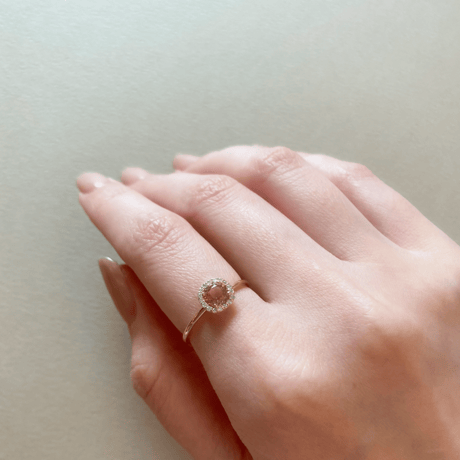 Padparadscha ring