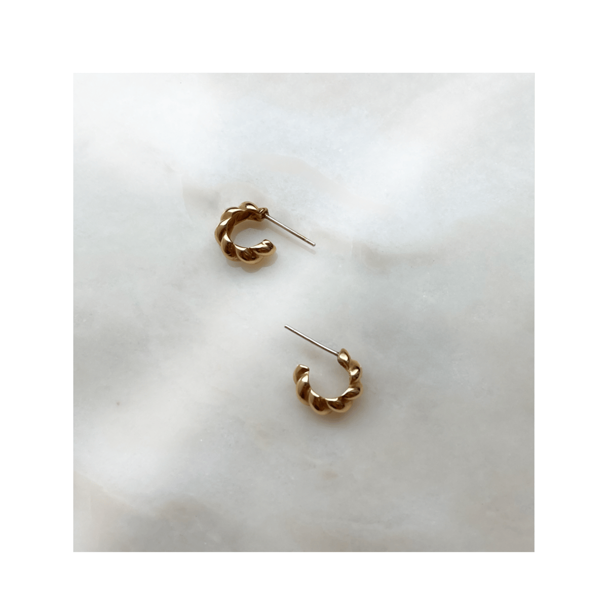 Donut Rope pierced earrings | Aunn