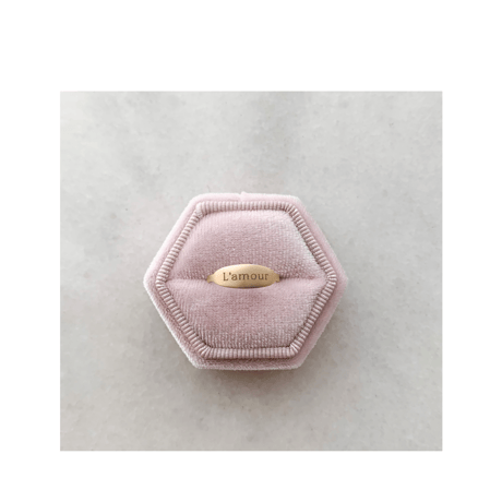 L'amour Plate ring