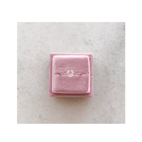 Bon Bon heart ring(ローズクォーツ)