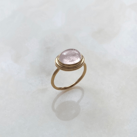 Oval-Framed Morganite Ring