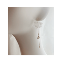 Flower × Pearl chandelier Pierce/Earring