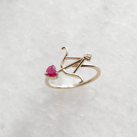 Heart arrow ring(ルビー)