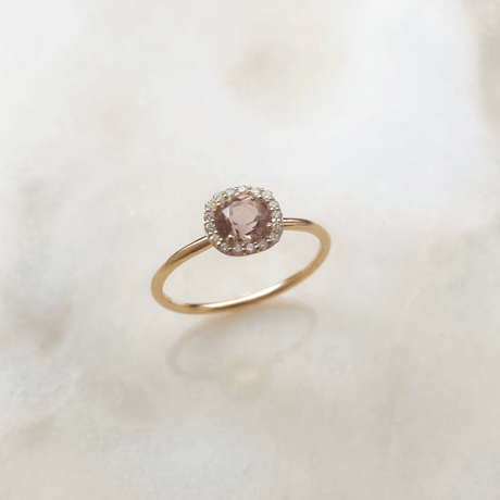 Padparadscha ring