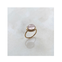 Oval-Framed Morganite Ring