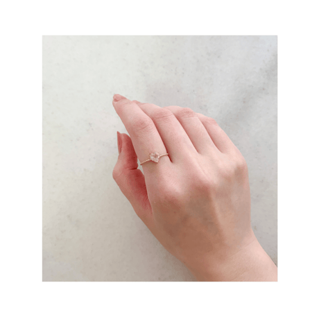 Bon Bon heart ring(ローズクォーツ)