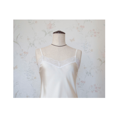 macaron camisole cream white