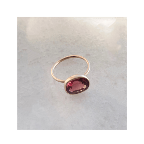 Garnet Candy Ring k14