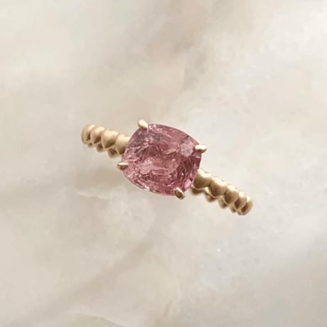 petit trésor ring( Pink spinel )