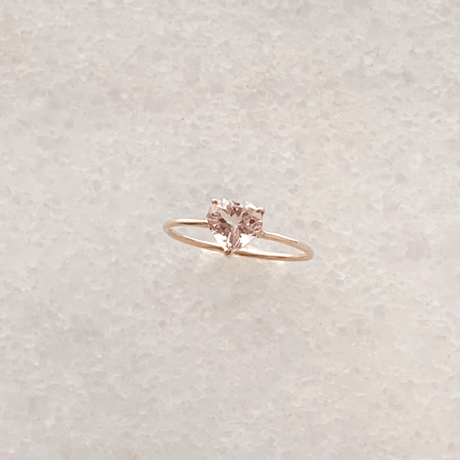 heart ring(モルガナイト)