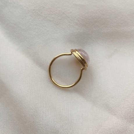 Oval-Framed Morganite Ring