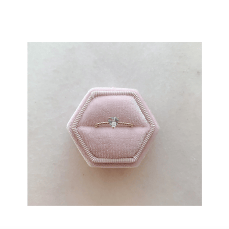 Bon Bon heart ring(アクアマリン)