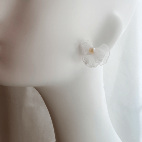 Flower × Pearl ballerina Pierce/Earring