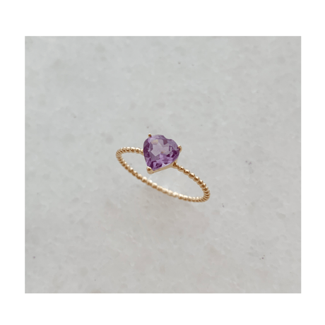 Bon Bon heart ring(アメジスト)