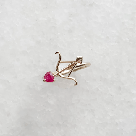 Heart arrow ring(ルビー)