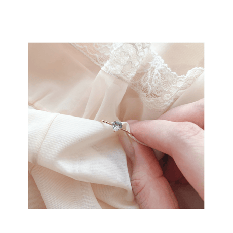 Bon Bon heart ring(アクアマリン)