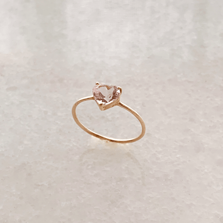 heart ring(モルガナイト)