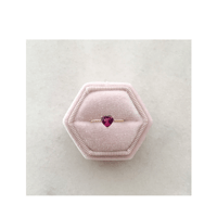 Bon Bon heart ring(ロードライトガーネット)