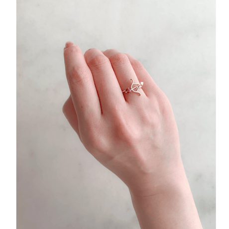 Heart arrow ring(ルビー)