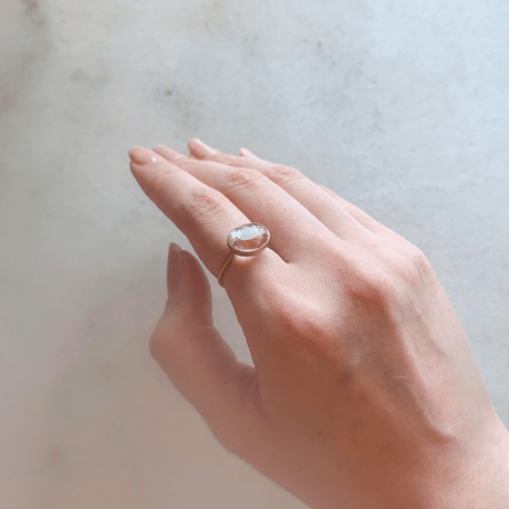 Kunzite Candy Ring k14